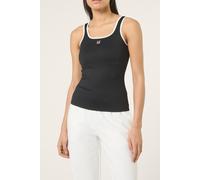 FILA Maiano Slim Logo Rib Tank Top Black Talla: L | Camisetas de Tirantes Outlet | Mujer | Negro