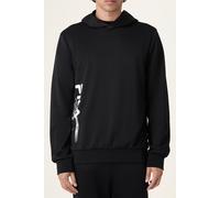 FILA Manta Regular Graphic Hoodie Black Talla: S | Sudaderas con Capucha Outlet | Hombre | Negro