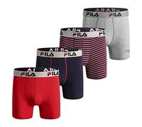 Fila Men's 4-Pack 95% Cotton, 5% Spandex Briefs, AOP, XX-Large