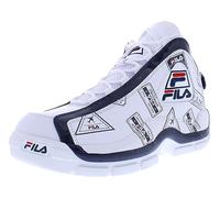 Fila Men's Grant Hill 2 Patchwork Basketball Shoes White/Fila Navy/Fila Red 8.5