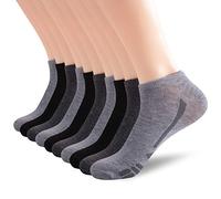 Fila Men's Racing Striped No Show Socks, Grey Multi, One Size