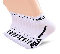 Fila Men's Racing Striped Quarter Socks, White, One Size