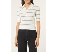 FILA Montecarlo Slim Fine Knitted Polo Shirt Egret Talla: L | Polos Outlet | Mujer
