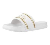 FILA Morro Bay Logo Slipper Wmn, Mocasín Mujer, White Gold, 37 EU