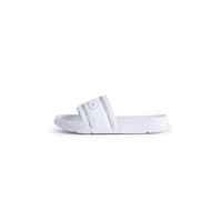 FILA Morro Bay Logo Slipper Wmn, Sandalia Deslizante Mujer, White Iridescent, 40 EU