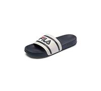 FILA Morro Bay Slipper, Sandalia Hombre, Azul White Blue Navy, 44 EU