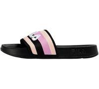 FILA Morro Bay Stripes Slipper wmn Slide Sandal, Black-Prism Pink, 37 EU, Black Prism Pink, 37 EU