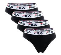Fila Mujer Brazilian Slip - 4er Paquete,Logo-Bund,Algodón Stretch,Monocromo