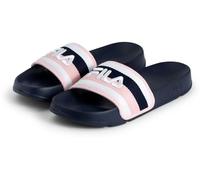 FILA Mujer Morro Bay Stripes Slipper WMN Sandalias Chanclas, Fila Navy Powder Pink, 38 EU