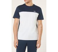 FILA Narnali Regular Blocked T-shirt Black Iris-bright White Talla: L | Camisetas Básicas Outlet | Hombre | Negro