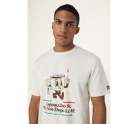 FILA Navigli CaffÃ‰ Relaxed Graphic T-shirt Egret Talla: S | Camisetas Outlet | Hombre