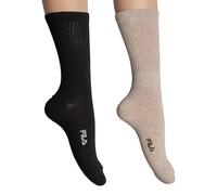 FILA Pack-2 Calcetines Largos Deportivos F3611 para Hombre y Mujer