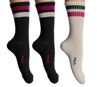 FILA Pack-3 Calcetines Largos de Algodón F3609 para Hombre y Mujer