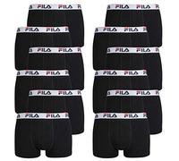 FILA Pack de 12 calzoncillos tipo bóxer para hombre Urban FU5016 200 - negro L