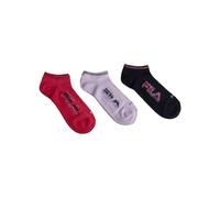 Fila Pack de 3 pares de calcetines invisibles mujer. Negro 35-38