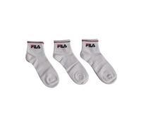 Fila Pack de tres pares de calcetines hombre fabricados con hilo de alta calidad. Blanco 35-38