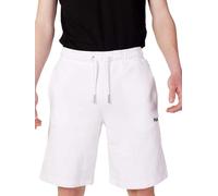 FILA Pantalones Cortos Blehen Sweat para Hombre, Blanco Brillante, L
