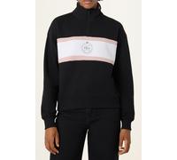 FILA Parella Relaxed Half-zip Sweatshirt Black-bright White Talla: XS | Sudaderas con Capucha Outlet | Mujer | Blanco