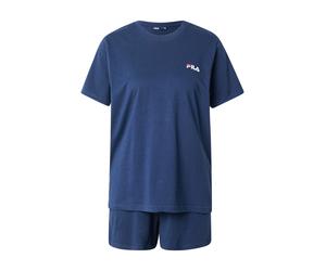FILA Pijama de pantalón corto navy / blanco XS navy / blanco
