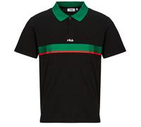 Fila Polo SAGANO RELAXED TAPED POLO SHIRT in Negro EU L