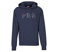 FILA Salitto Sudadera con Capucha, Negro, XL para Hombre