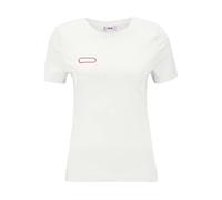 FILA Schild - Camiseta para Mujer (Talla L), Color Blanco, Blanco Brillante, L