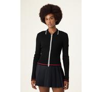 FILA Simonte Slim Full-zip Knit Cardigan Black Talla: M | Cárdigan Outlet | Mujer | Negro