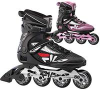 FILA SKATES 010619100 Legacy Pro 80 Inline Skate Hombre BLCK/SILV/Red Tamaño 44