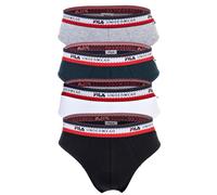 Fila Slip Hombres, 4er Paquete - Calzoncillos,Logotipo Federal,Algodón Stretch,