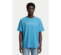FILA Sofades Logo Tee Cendre Blue Talla: L | Camisetas con Decoración Impresa Outlet | Hombre | Azul