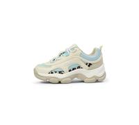 FILA Strada Dreamster CB Teens - Zapatillas Deportivas para Adolescentes, Color Blanco y Azul Oscuro, Talla 39 EU, Antique White Blue Glow, 39 EU