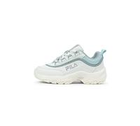 FILA Strada Logo Teens Sneaker, White-Blue Glow-Marshmallow, Talla 39 EU, White Blue Glow Marshmallow, 39 EU