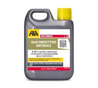 FILA Surface Care Solutions, NatureOil - Aceite protector natural 3 en 1: nutre, protege y reaviva superficies de madera, terracota, piedra y aglomerados no brillantes y tufo, 1 l