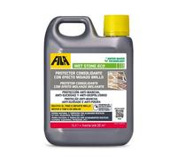 FILA Surface Care Solutions, WET STONE ECO, Protector de Piedras Naturales a Efecto Mojado, Hidrofugante Piedra, Repelente de Manchas y Suciedad,Suelos Interiores y Exteriores, Base Acuosa, 1L