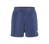 FILA Tebra High Waist Shorts Medieval Blue/antique White Irregula Talla: S | Pantalones Cortos Outlet | Mujer | Blanco