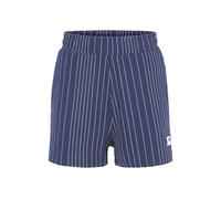 FILA Tebra High Waist Shorts Medieval Blue/antique White Irregula Talla: XS | Pantalones Cortos Outlet | Mujer | Blanco