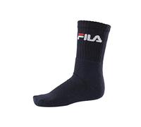 Fila Calcetines tenis 6 pares felpa unisex con logotipo Federal Marina 35-38 (2x paquete de 3)