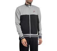 Fila Tiebreaker - Chaqueta deportiva con cuello embudo para hombre, negro/piel de tiburón/limonada, Negro/piel de tiburón/limonada, M