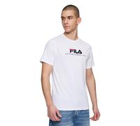 FILA Unisex Brill Tee Bright White Talla: 2XL | Camisetas de Seda Outlet | Unisex | Blanco