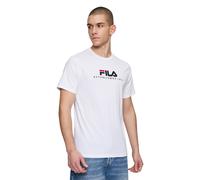 FILA Unisex Brill Tee Bright White Talla: L | Camisetas Outlet | Unisex | Blanco
