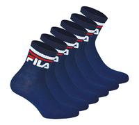 Fila Unisex Calcetines, 6 Par Cuartos - Calcetines Cortos, Sport, Logo-Bund, Uni