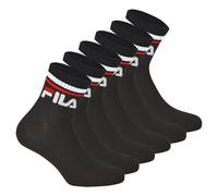 Fila Unisex Calcetines, 6 Par Cuartos - Calcetines Cortos, Sport, Logo-Bund, Uni