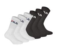 Fila Unisex Calcetines, 6er Paquete - Crew Felpa, Tenis, Sport (2x 3 Par)