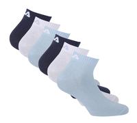 Fila Unisex Calcetines de Cuarto,6er Paquete - Cortos,Training,Sport,Logo (2x