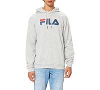 FILA Classic Pure Hoody Sudadera con Capucha, Gris Claro Melange Bros, L Regular Unisex Adulto