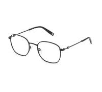 Fila Unisex VFI309 08AM Monturas ópticas Metal Negro Redonda
