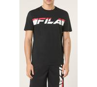 FILA Valiversi Regular Graphic T-shirt Black Talla: S | Camisetas con Decoración Impresa Outlet | Hombre | Negro