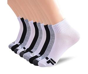 Fila Women's Quarter Ankle Socks, Multi, One Size