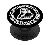 Filadelfia Benjamin Franklin Filadelfia Pensilvania Patriótico PopSockets PopGrip Adhesivo