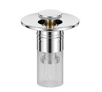 Filador De Desagüe Del Fregadero: Tapón De Trampa Para El Cabello Multifuncional, Cesta De Malla De Filtro Anti-clean, Tope De Drenaje De Acero Inoxidable Reutilizable Construcción Fácil De Larga Dura